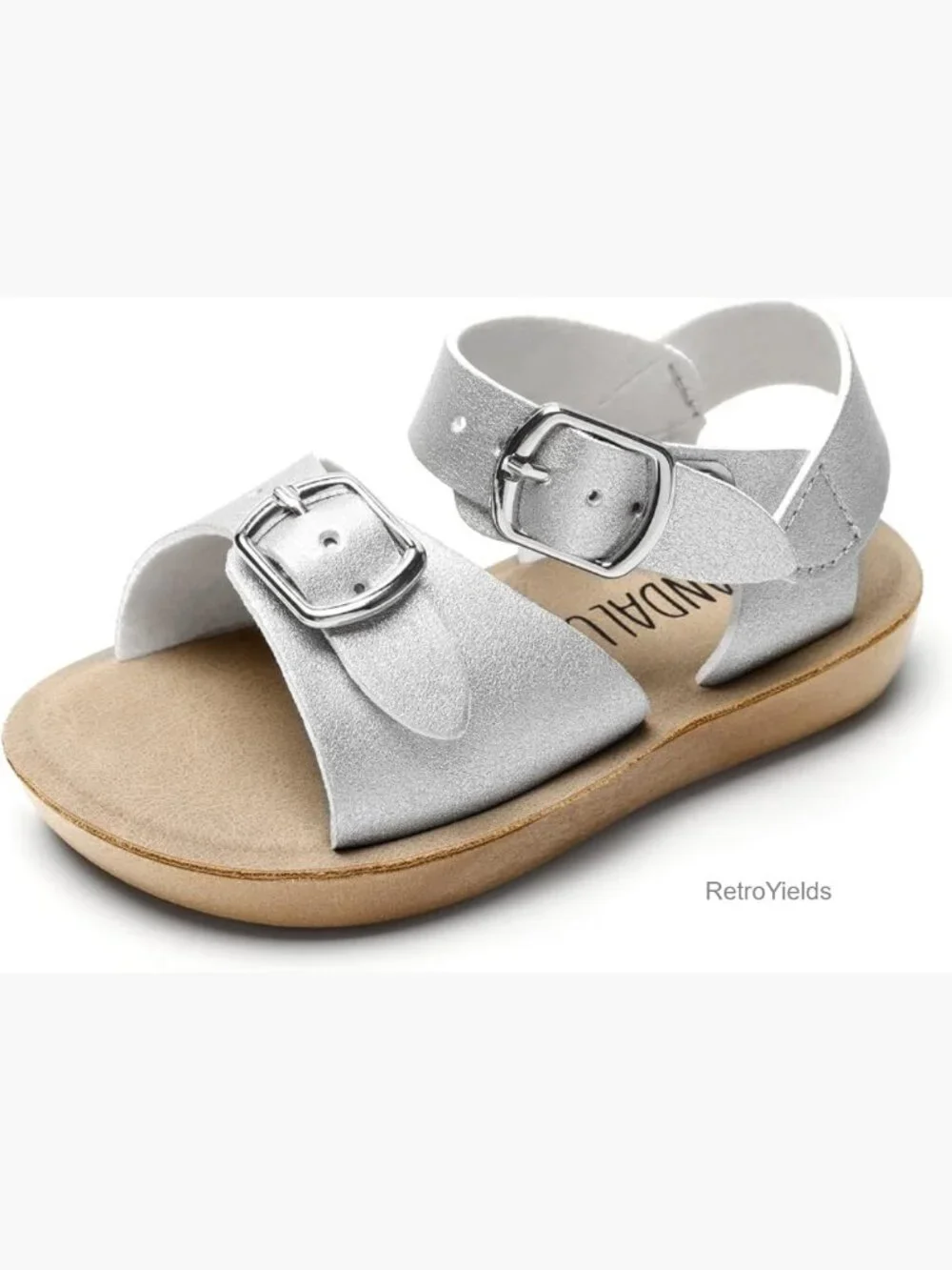 Toddler Sandals with Double Buckle - Adjustable, Lightweight, Non-Slip